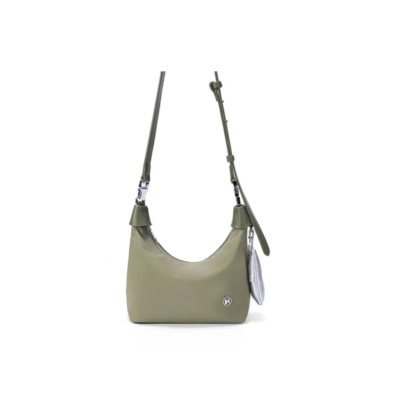 NOXXON Nylon Fabric Crossbody Bag Shoulder Bag Handbag Shoulder Bag Women's Khaki/Passion Fruit Green-4