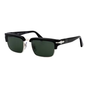 PERSOL Acetate Square Sunglasses Unisex Black
