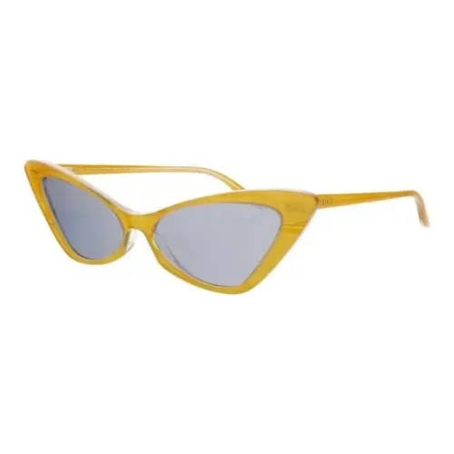 GUCCI Cat Eye Sunglasses Women's Yellow