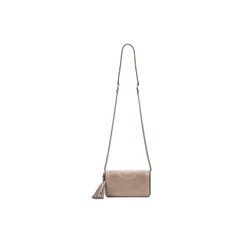 TORY BURCH Fleming Lambskin Shoulder Bag Crossbody Bag Women's Apricot Wax