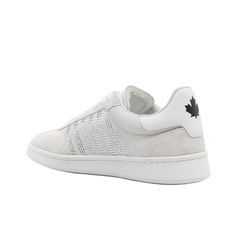 DSQUARED 2 Boxer Low Top Skateboard Shoes Men's White-4