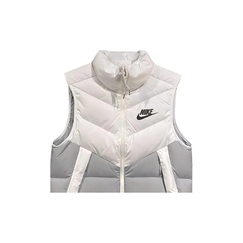 Nike Men's Windproof Warm Stand Collar Down Vest White-2