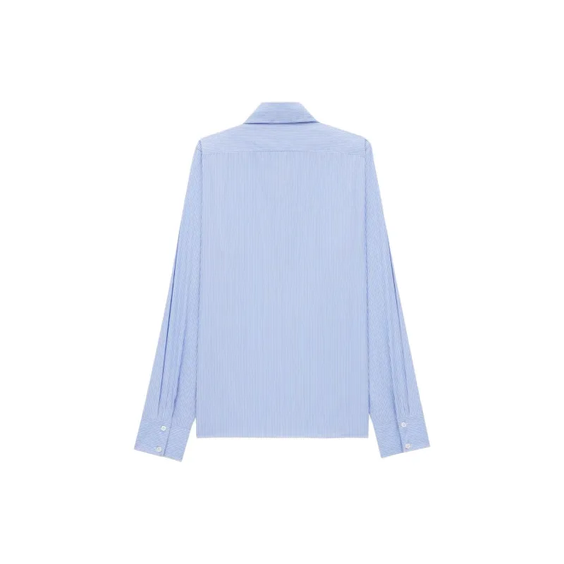 SAINT LAURENT Cassandre Striped Button Up Shirt-1