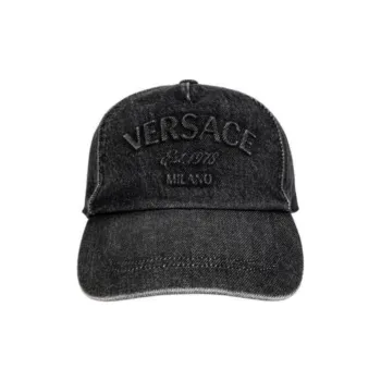 VERSACE Logo Embossed Baseball Cap