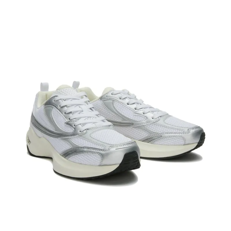 FILA Float E3 2.0 MS Anti Slip Wear Resistant Low Top Running Shoes Unisex White Silver-1