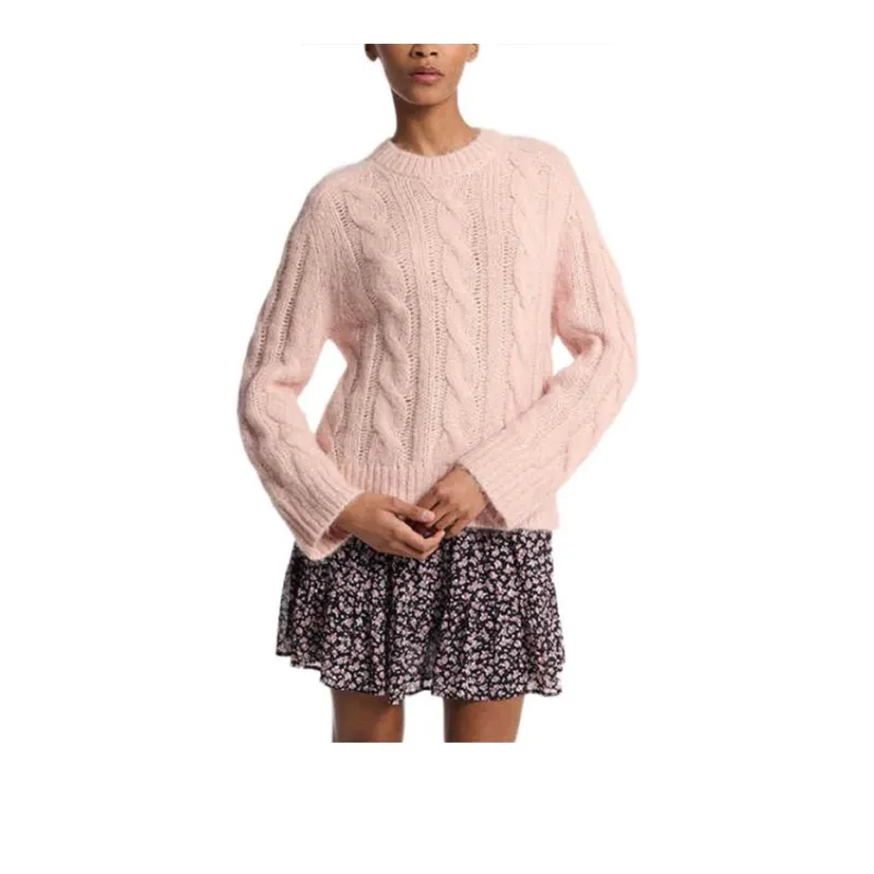 MICHAEL KORS Cable Knit Nylon And Alpaca Blend Sweater-1