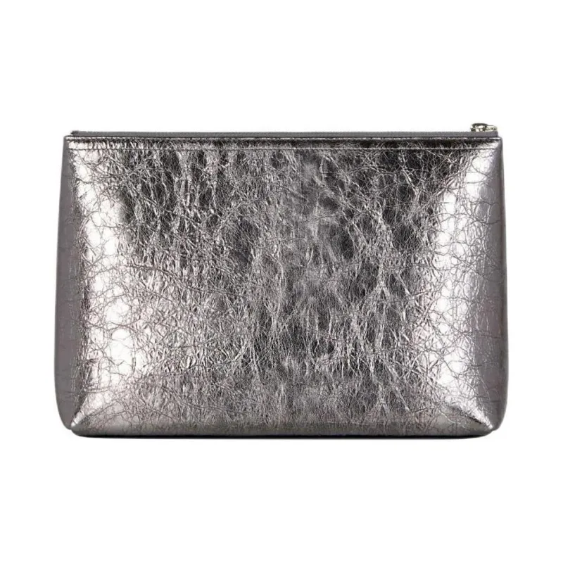 GIVENCHY Voyou Layered Lambskin Clutch Women's Silver Gray-2