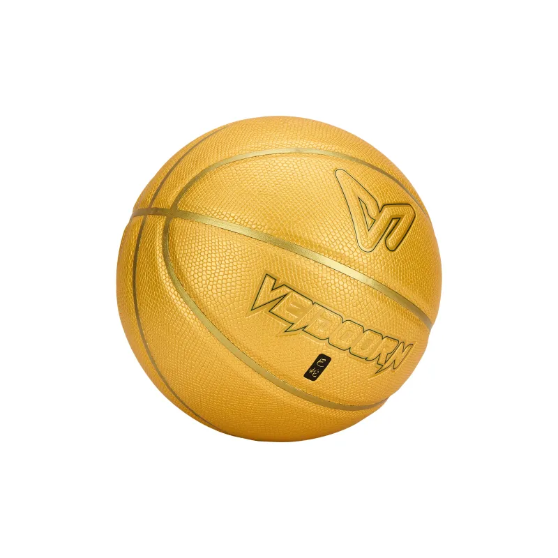 VEIDOORN Snake Year Collection Golden Scales PU Basketball Gold Size 7 Ball Street Training Competition Unisex-3