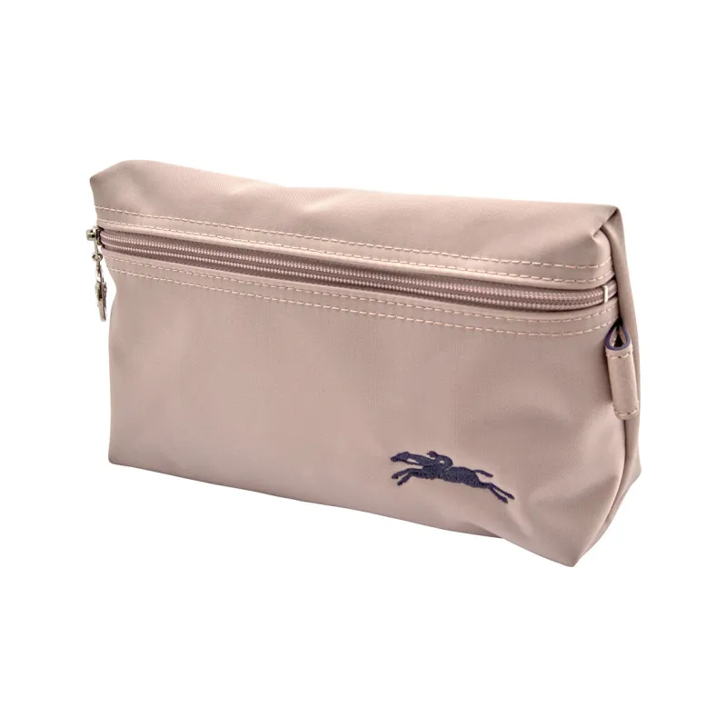 LONGCHAMP Le Pliage Club Nylon With Leather Trim Clutch Women's Pink-3