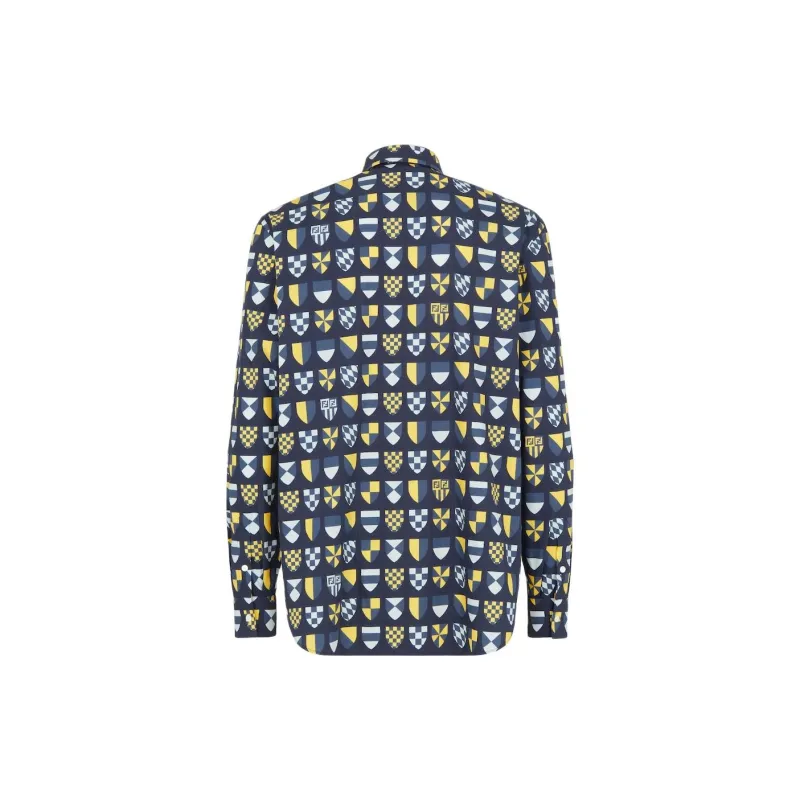 FENDI Graphic Printed Long Sleeved Shirt-1