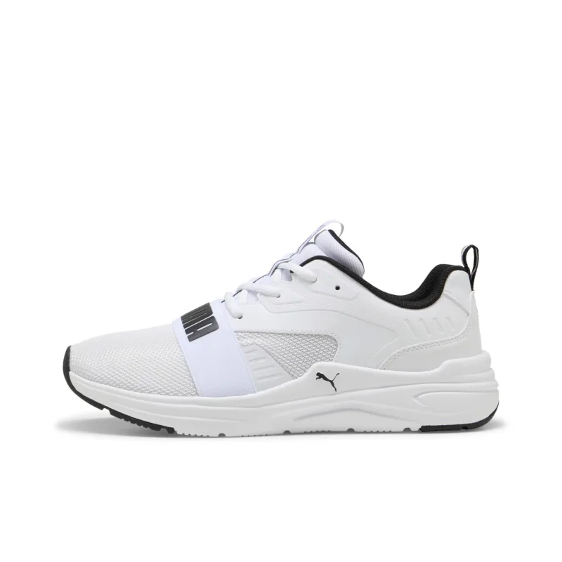 PUMA Softride Anti-Slip Wear-Resistant Low-Top Running Shoes Unisex White-0