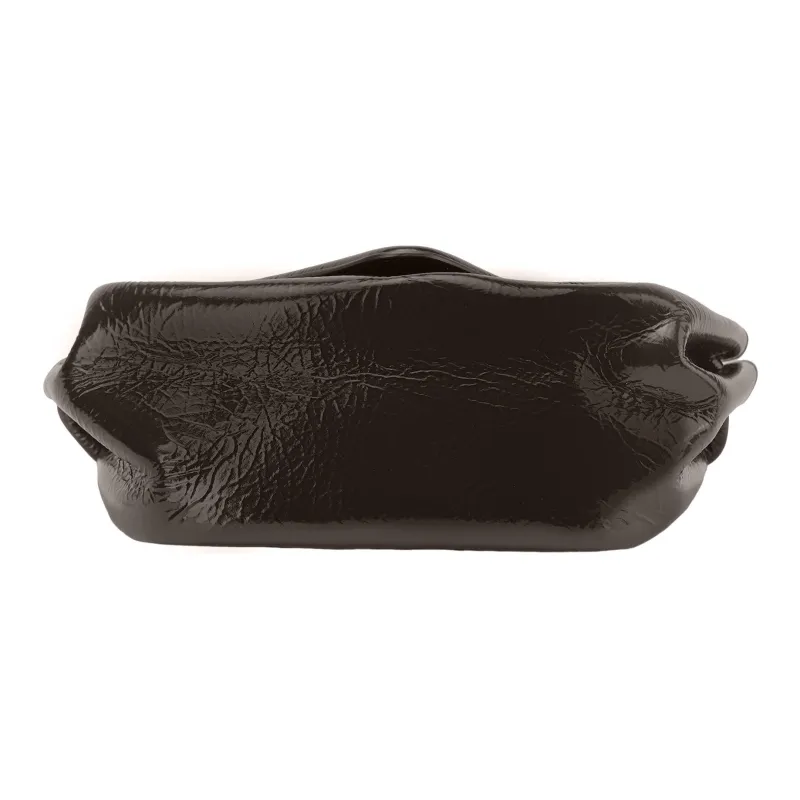 Bottega Veneta Beak Deerskin One Shoulder Crossbody Clutch Women's Dark Brown-7