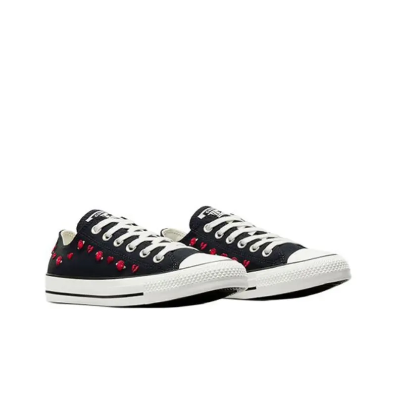 Converse Chuck Taylor All Star Anti-Slip Wear-Resistant Low-Top Canvas Shoes Women's Black-2