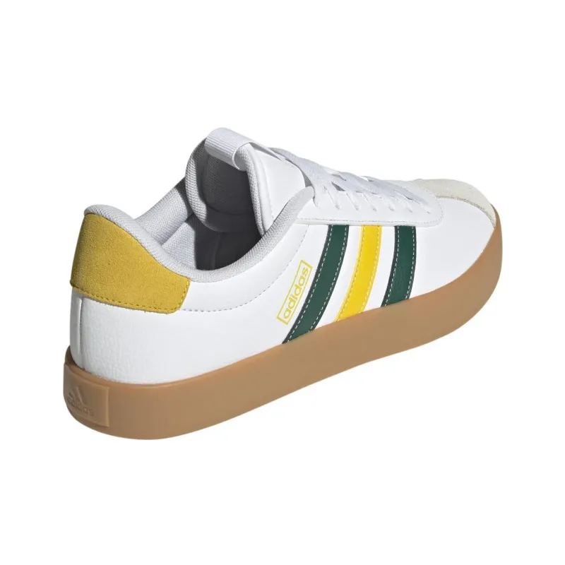 Adidas VL COURT 3.0 Anti-Slip Wear-Resistant Low-Top Skateboard Shoes Men's White-3