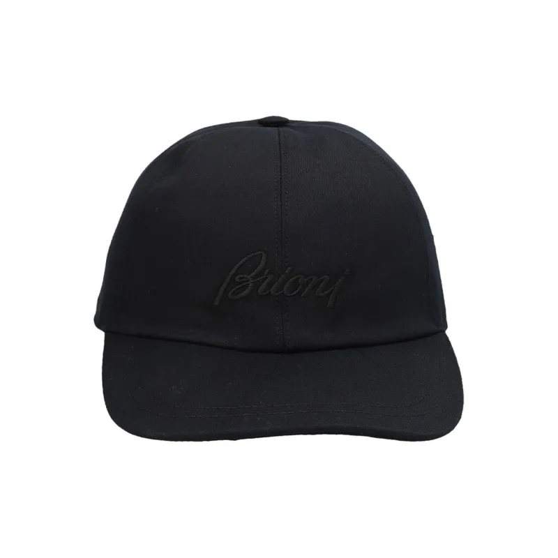 BRIONI Cotton Baseball Caps Men's Blue-0