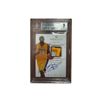 PANINI 2012 13 Immaculate IMM Lakers, Kobe, Bryant Patch Signature 100 Cut, Extremely Good BGS 9/10 Graded Cards 1 Pc