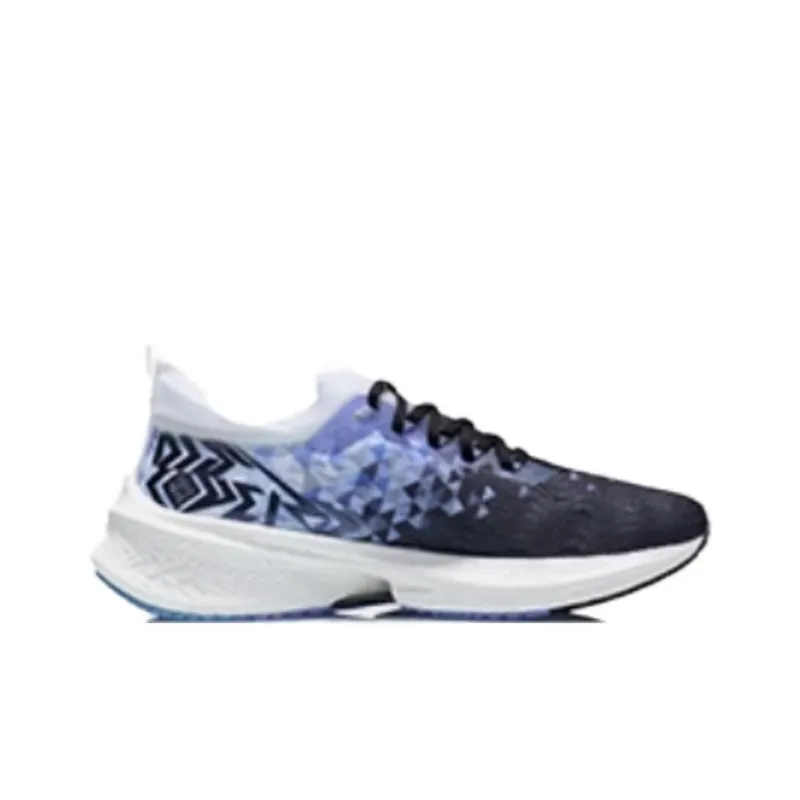 LiNing Feidian Discovery Breathable Rebound Support Low-Top Running Shoes Men's Black Blue-1