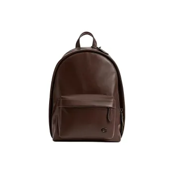 COACH Leather Backpack Small Size Men's Brown