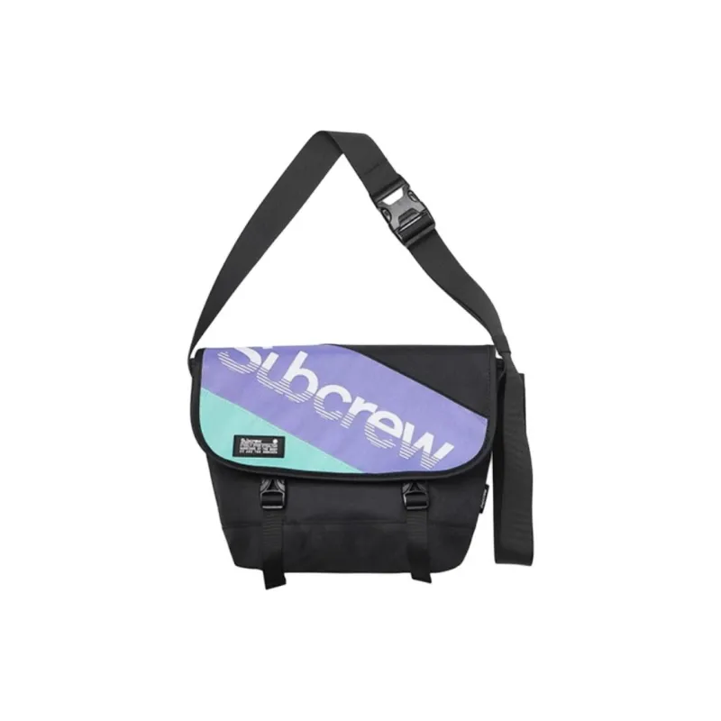 Subcrew Polyester Messenger Bag Fixed Gear Bike Shoulder Bag Crossbody Bag Regular Unisex Violet-1