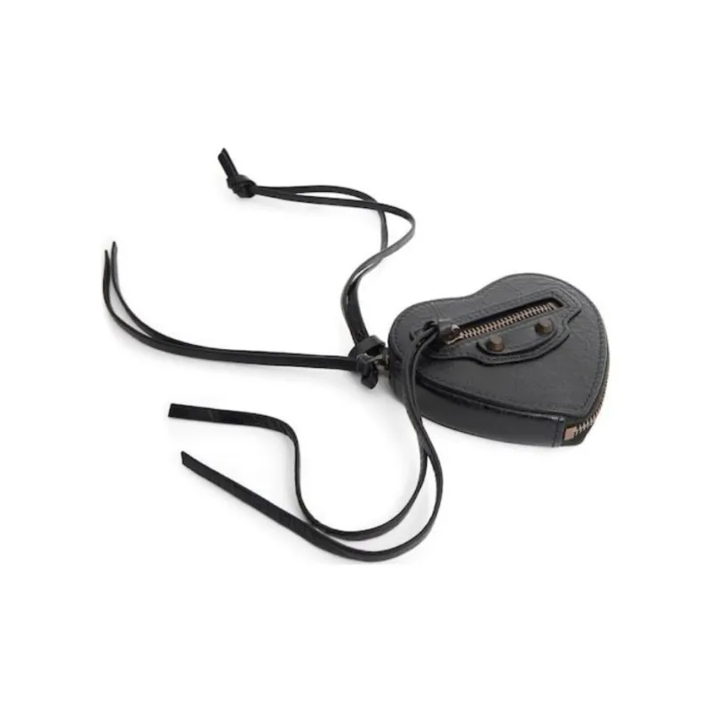 Balenciaga Lambskin Pendants Women's Black-2