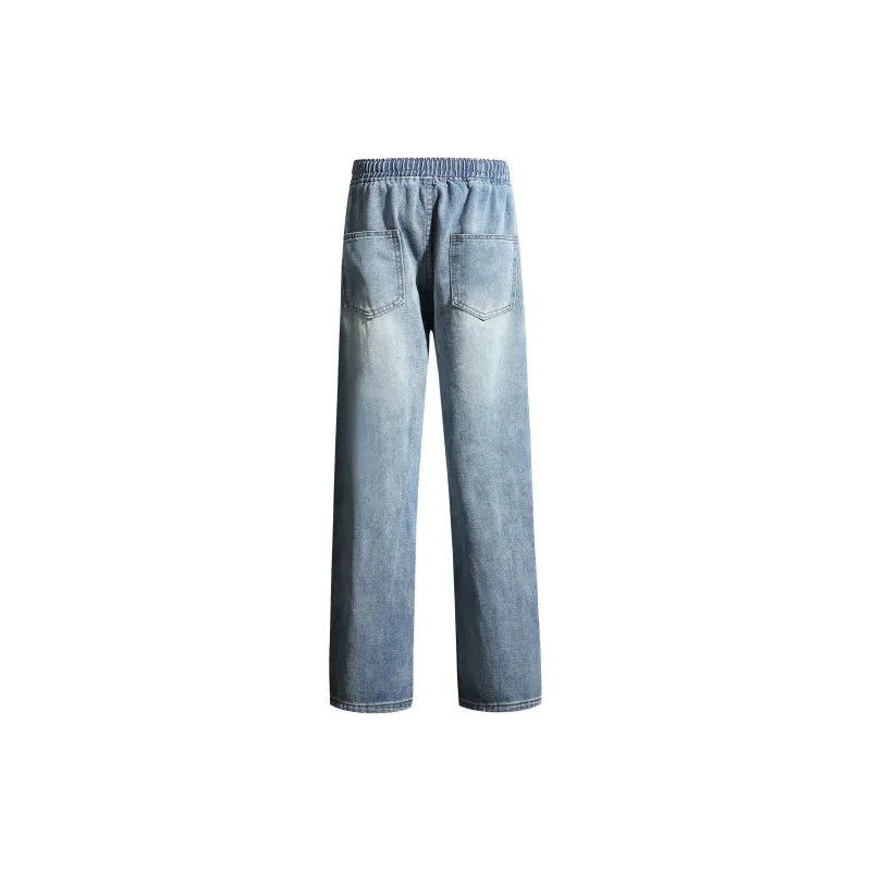 JUNGLE PANDA Jeans Unisex Distressed Gray-8