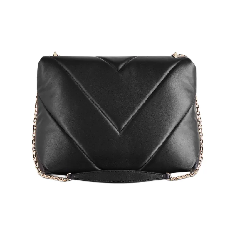 Patrizia Pepe Goatskin Shoulder Bag Women's Black-2