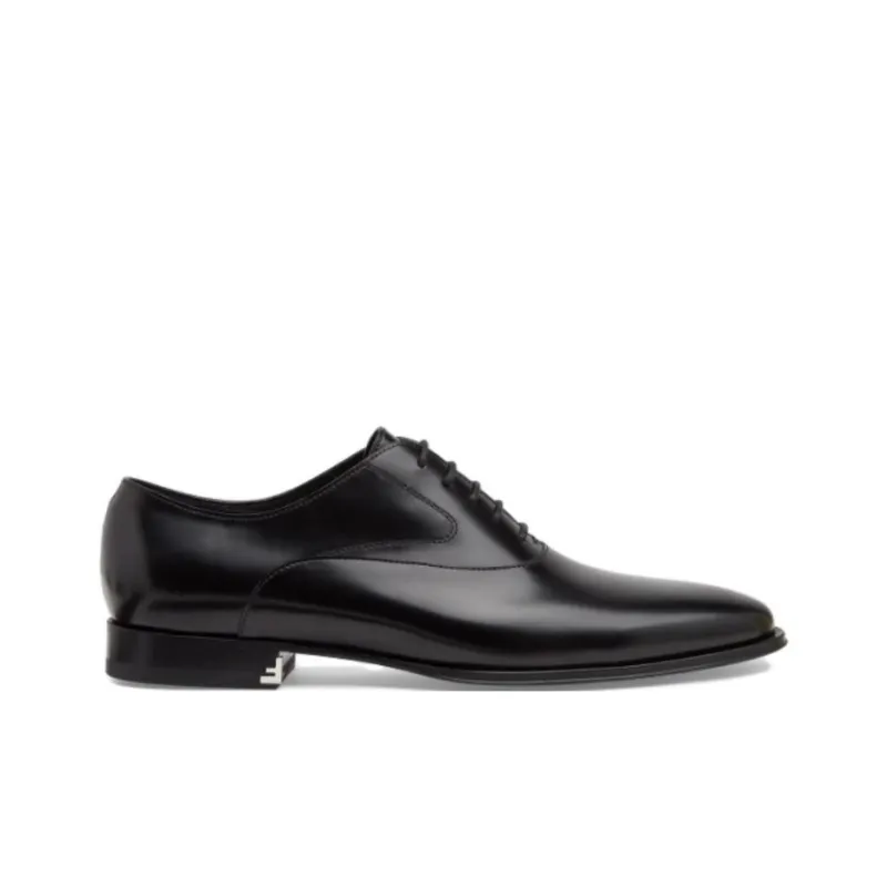 FENDI Dress Shoes Men Low Top Black-1