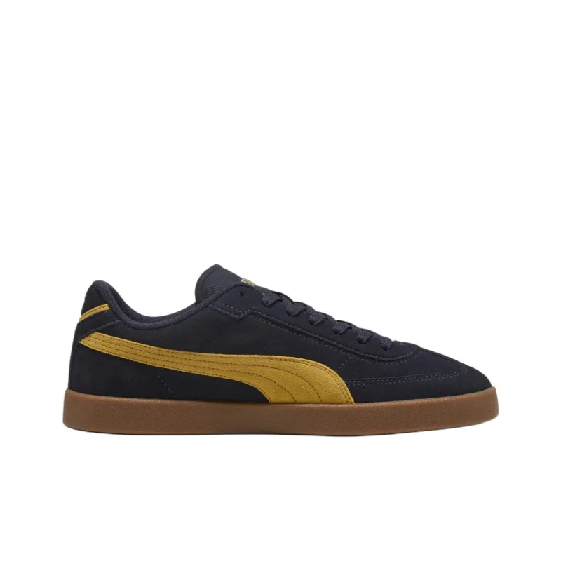 PUMA Club II Era Anti Slip Wear Resistant Low Top Skateboard Shoes Men's Blue Yellow-1
