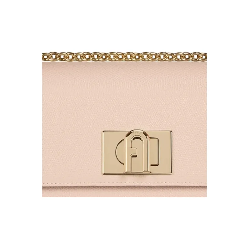 Furla 1927 Collection Leather Shoulder Bag Crossbody Bag Mini Women's Light Pink-3