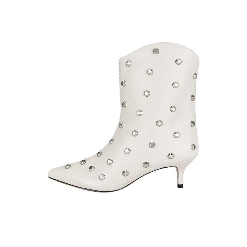 Schutz Mary Ann Ankle Boots 5cm Women's White-0