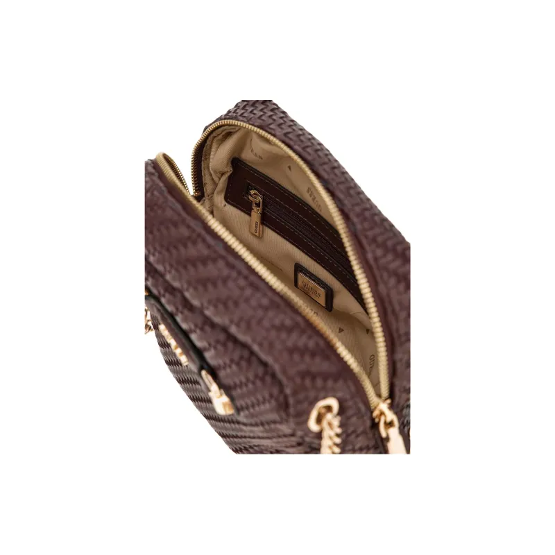 GUESS PU Shoulder Bag Mini Women's Dark Brown-2