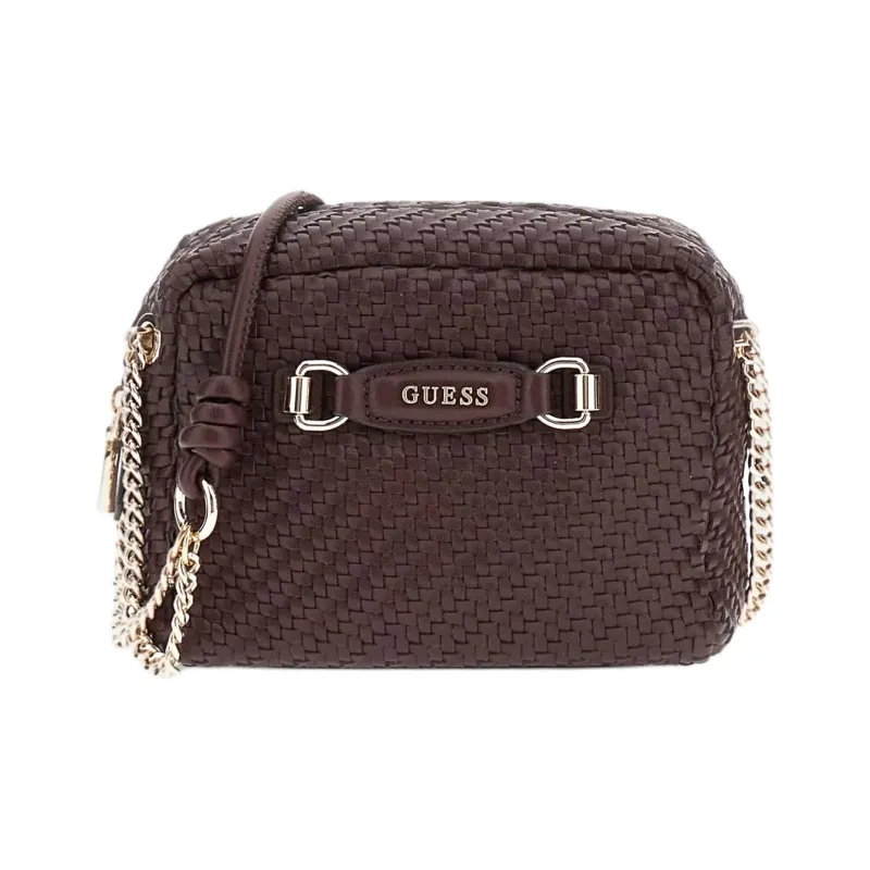 GUESS PU Shoulder Bag Mini Women's Dark Brown-0