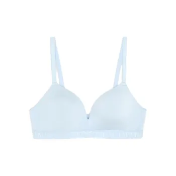 EMPORIO ARMANI Asv Iconic Recycled microfibre Padded Triangle Bra With Logo Underband