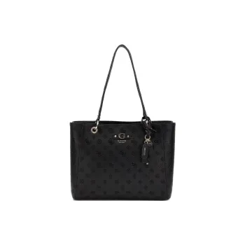 GUESS Imitation Leather Tote Bag, Shopping Bag, Handbag, Shoulder Bag Regular Women's Black