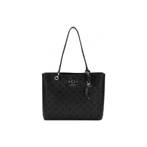 GUESS Imitation Leather Tote Bag, Shopping Bag, Handbag, Shoulder Bag Regular Women's Black