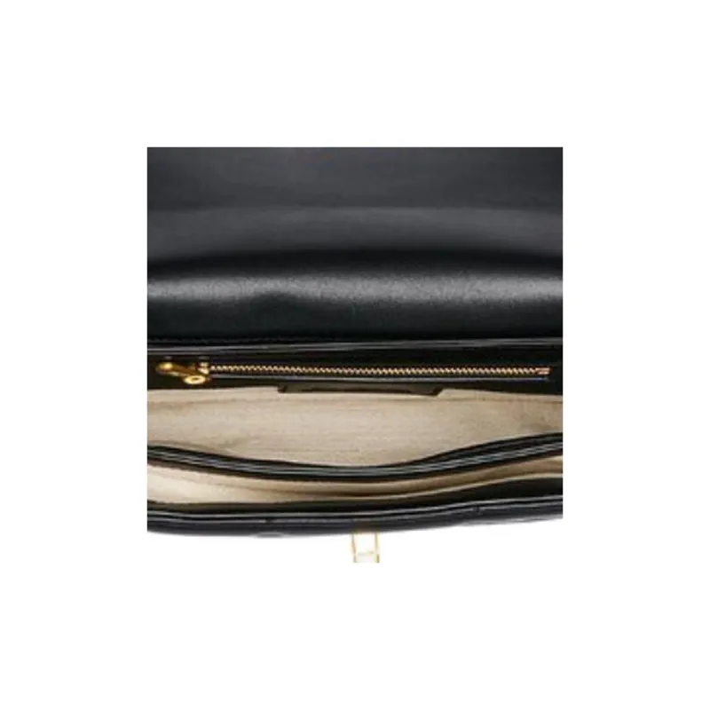 SAM EDELMAN Sheepskin Crossbody Bag Shoulder Bag Small Size Women's Black-4