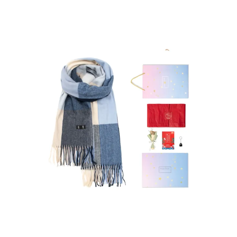 BAIJUAN Knit Scarves Unisex-21