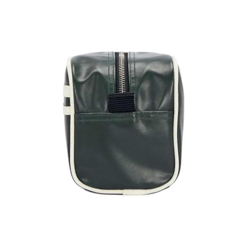 FRED PERRY Recycled Polyester Toiletry Bag Unisex Leaf Green & Beige-2