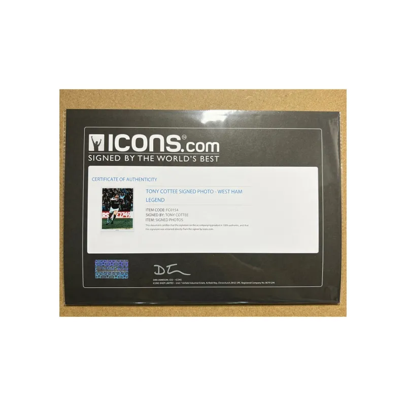 ICONS.com Photo Includes Certification Certificate, With Photo Frame Unisex-2