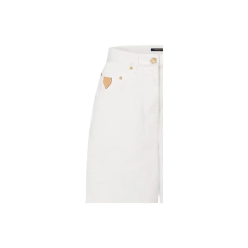 LOUIS VUITTON Frayed Seam Bermuda Shorts-4