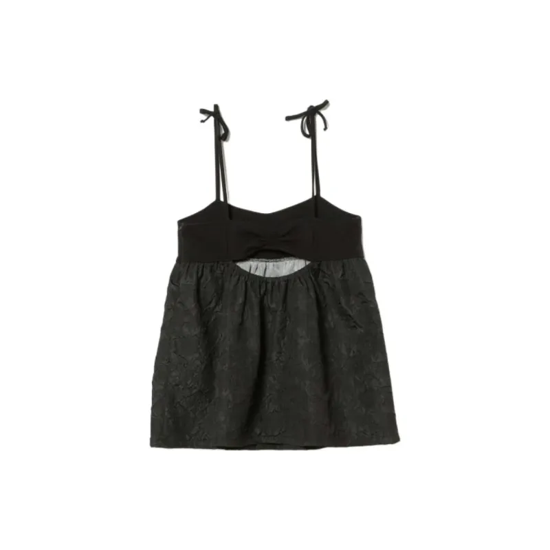 Beams Camisoles Women's Black-1