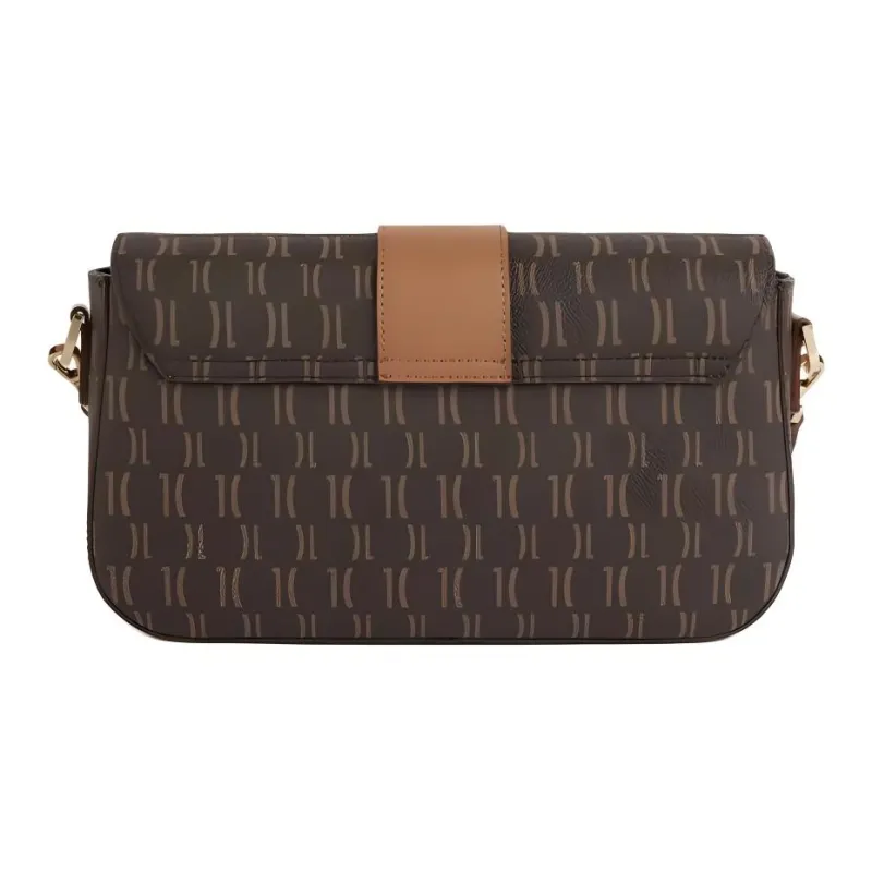 Alviero Martini Patched PVC Handbag Shoulder Bag Crossbody Bag Women's Brown-1