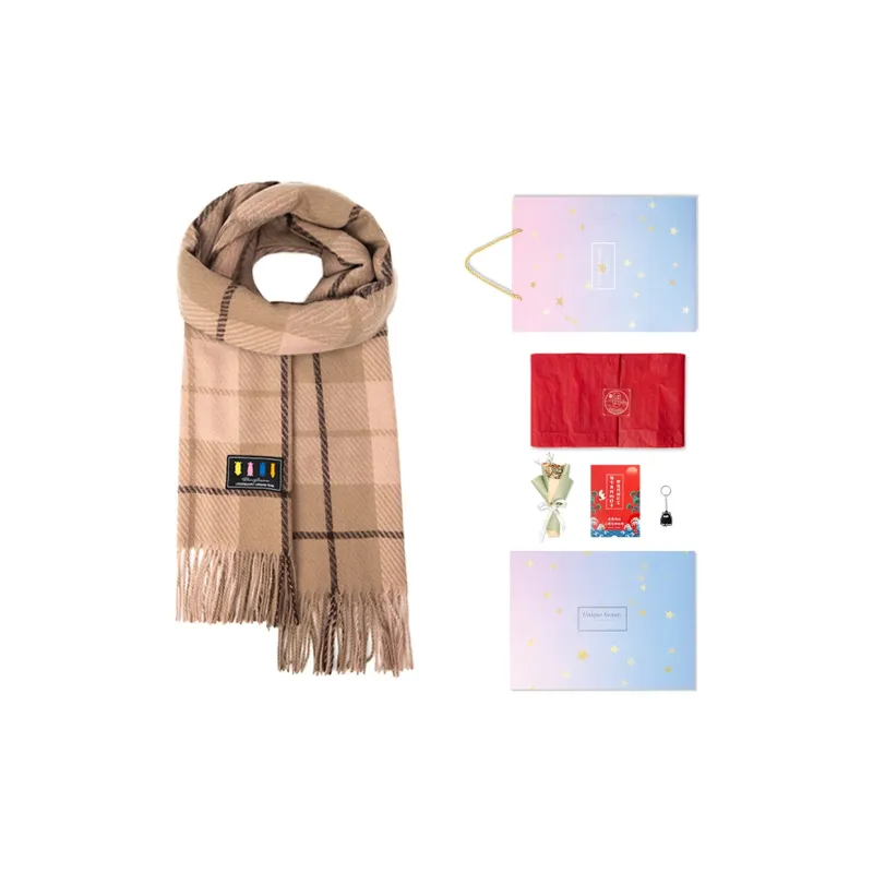 BAIJUAN Knit Scarves Unisex-31