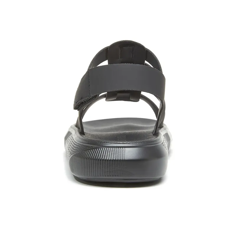 OULISASI Roman Sandals Men's Black-3