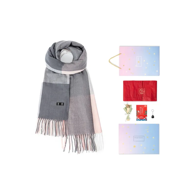 BAIJUAN Knit Scarves Unisex-22