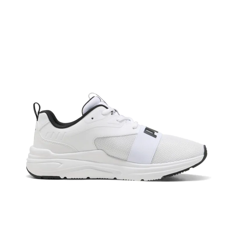 PUMA Softride Anti-Slip Wear-Resistant Low-Top Running Shoes Unisex White-1