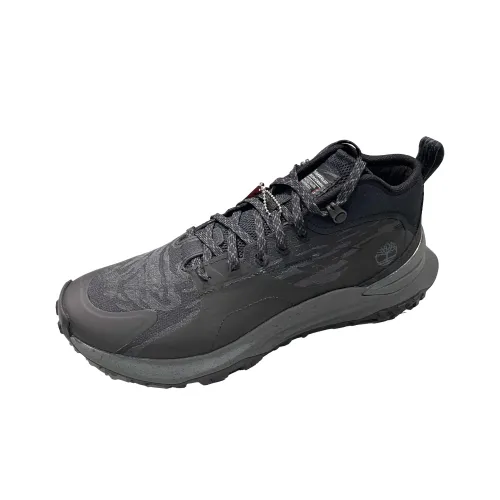 Timberland Anti Slip Wear Resistant Mid Top Casual Shoes Men's Black