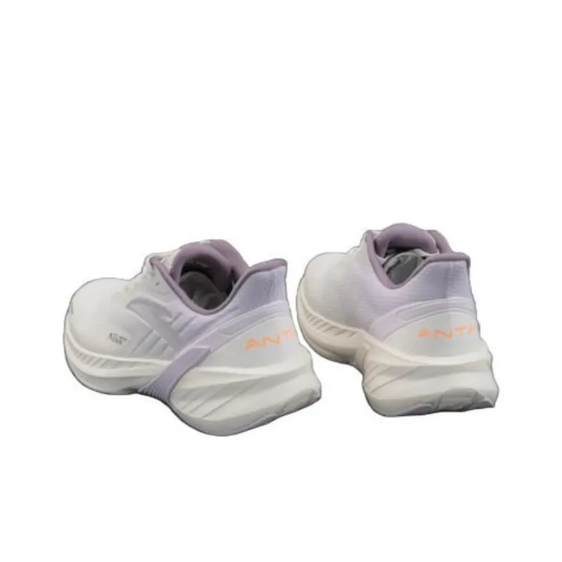 Anta DuCi4 Anti Slip Wear Resistant Low Top Running Shoes Women's White Purple-2