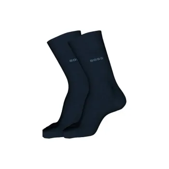 HUGO BOSS Mid Calf Socks Men's 2 Pack Marine Blue