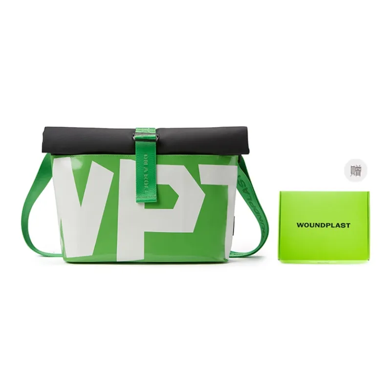 WPT PVC Messenger Bag Commute Shoulder Bag Crossbody Bag Large Size Unisex Black-10